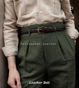 เข็มขัดหนังราคาไม่แพงสำหรับผู้ชายหัวเข็มขัดทนทานมีสไตล์และตัวเลือกสีต่างๆ - Product Image 2