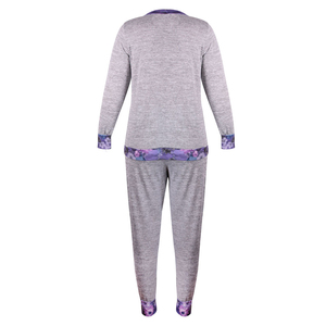 2025 nuevo diseño 100% algodón polar hecho chándal de mujer Color liso tamaño personalizado conjunto de chándal de dos piezas - Product Image 2