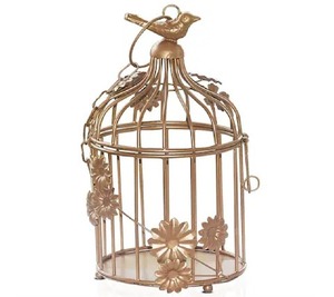Cage à oiseaux élégante en métal Cage à oiseaux décorative en fer durable pour balcon de jardin extérieur et affichage intérieur - Product Image 3