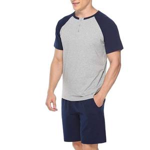 Transpirable Tallas grandes High Street Style Conjuntos de ropa para hombres Camisetas y pantalones cortos Algodón de alta calidad OEM Algodón personalizado Hombres 2PCs Set - Product Image 1