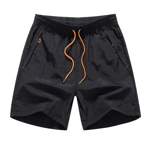 Short de gymnastique à séchage rapide pour hommes Short de fitness en maille avec poche Short de jogging en nylon à motif solide écologique - Product Image 1