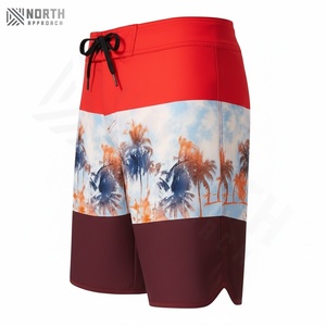 Shorts de bain pour hommes 2025, best-seller, séchage rapide, haute qualité, service OEM, logo personnalisé, design en toile, cordon de serrage - Product Image 4