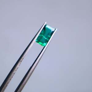 Baguette de esmeralda de piedras preciosas sueltas de Zambia naturales de alto rendimiento 4X8mm de piedras preciosas sueltas de exportador de India a la venta - Product Image 3