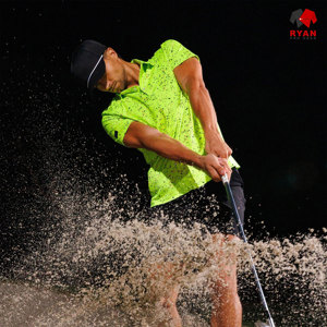 RYAN PRO GEAR Chemises polo personnalisées pour hommes Tissu en viscose/polyester tricoté anti-froissement Manches courtes Service OEM - Product Image 4