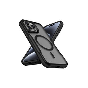 Coque en silicone compatible MagSafe pour iPhone 15 Pro avec protection antichoc Airbag et bordure renforcée style Lamer - pour 13 Pro Max - Product Image 1