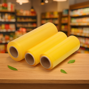 Emballage alimentaire PVC Film étirable de qualité alimentaire 10mic 1500m Jumbo Roll - Product Image 3