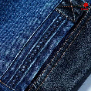 Chaqueta Vaquera de Punto Personalizada para Hombre Ryan Pro Gear, Cierre de Botones Cómodo, Logotipo Personalizado, Estilo Sólido, Impermeable, ODM OEM, Invierno - Product Image 2