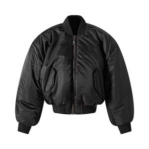Blouson bomber en tissu doux, léger et chaud, avec fermeture éclair intégrale, coupe confortable pour le streetwear décontracté, les voyages en plein air et le quotidien. - Product Image 1