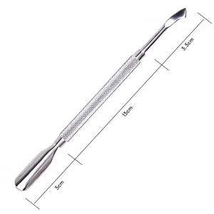 MORGANS INDUSTRIES - Empujador de Cutículas Profesional de Acero Inoxidable de Doble Punta para Manicura y Pedicura, Resistente al Óxido - Product Image 2