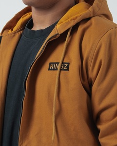 Sudaderas con Capucha Marrones Personalizadas al por Mayor, Sudadera de Algodón Extra Grande, Estilo Urbano, Estampado Gráfico, Sudadera Gruesa - Product Image 5