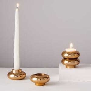 Antique Finish Metal Candle Holder Candle <b>Stand</b> for Lighting and Home Decoration Set Stylish Decorative Candle Jar Holder - Product Image 5