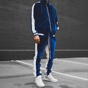 Unisex High Quality Luxury Fleece <b>Hooded</b> Zipper-Up Tracksuit Custom Embroidery Logo Sport Training Jogging Wear Autumn Plain - Product Image 5