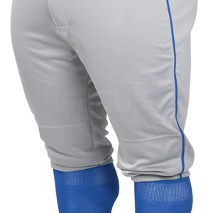 Pantalones de Béisbol para Hombre, Gris Azulado, Transpirables, que Absorben la Humedad, 100% Poliéster, Corte Regular, Cierre de Cremallera con Bolsillos, Protección UV - Product Image 5