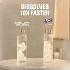 Papier toilette Scott ComfortPlus, 48 rouleaux triples, 231 feuilles par rouleau, compatible avec les fosses septiques, papier toilette 2 plis - Product Image 6