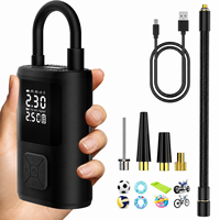 Compresseur d'air portable sans fil électrique mini innovant et rechargeable pour voiture, équipé d'un corps en aluminium