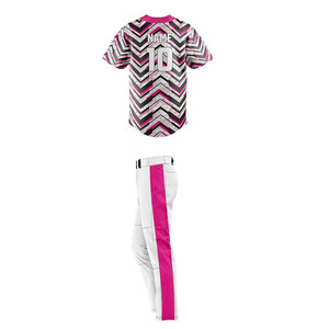 Hombres de alta calidad logotipo personalizado uniforme de béisbol americano último estilo Venta caliente sublimación completa más opciones de tamaño - Product Image 2