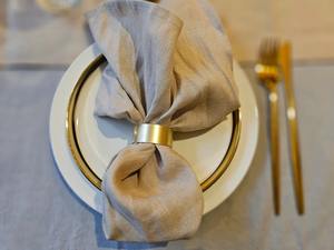 Anneaux de serviette en cuivre, anneau de serviette industriel, décoration de table en cuivre, cadeau de pendaison de crémaillère, porte-serviettes unique - Product Image 3