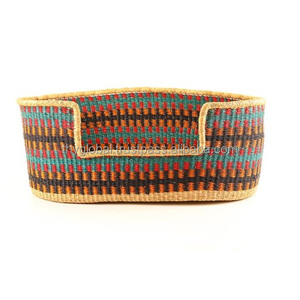 Hot Selling Small Handwoven Seagrass Dog Basket Factory Directly <b>Pet</b> Beds Accessories Handmade Dog Bed Furniture Animal Cats - Product Image 1