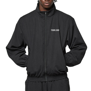 Healy Yellow Stand Zipper Windbreaker 100% Nylon Custom Logo Unisex Sport Outfit Workout Tracksuit Long Sleeve Top with Pocket - Product Image 5