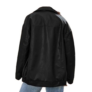 Veste en cuir pour femme confortable et coupe-vent, fabriquée avec du cuir de vachette de qualité supérieure, matière douce et confortable. - Product Image 6