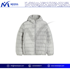 Chaqueta acolchada de lana ligera y ultrabrigada con estilo para hombre para invierno, carcasa exterior resistente al agua, forro aislante transpirable - Product Image 2