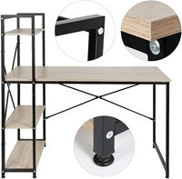 Bureau à domicile Table d'écriture pour ordinateur Table d'étude pour ordinateur avec étagère pour étudiants