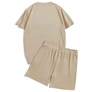 ชุดเซ็ตเสื้อยืดและกางเกงขาสั้นพิมพ์ลายสำหรับผู้ชายแบบสองชิ้นสั่งทำพิเศษ รุ่น 2026 - Product Image 6