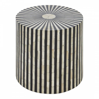 Table d'appoint de lit en incrustation de poire et d'os de conception moderne fabriquée à la main taille personnalisable indienne pour les tables basses de restaurant à la maison