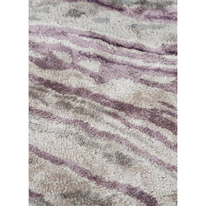 Alfombra Genesis de viscosa y yute hecha a mano, gris y negra, diseño abstracto para el hogar, tejido plano, rectangular, 10 mm de grosor - Modelo TPV-4309 - Product Image 3