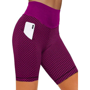 Pantalones cortos de entrenamiento frescos y secos para mujer, tela suave de alta calidad, cómodos, transpirables, elásticos, decoración de logotipo, entrenamientos de verano - Product Image 4