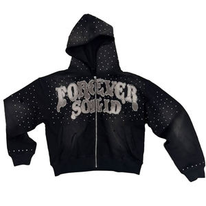 Sweat-shirt unisexe tendance brodé 100% coton Automne Personnalisé Marque privée Nouveau design Vente en gros - Product Image 1