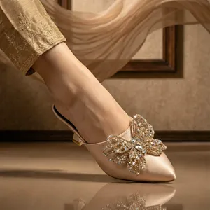 Mules dorées à talons 521 G Premium Sabots et mules - Product Image 3