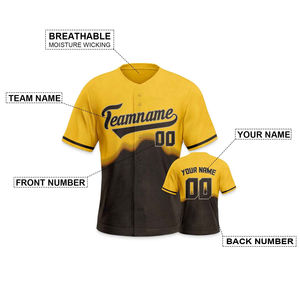 Uniforme de Béisbol Juvenil, Jersey de Manga Corta con Estampado Personalizado para Hombre, Ropa Deportiva, Jersey de Béisbol - Product Image 3