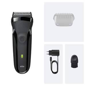 Rasoir électrique étanche IPX7 pour homme avec lames flexibles et peignes de réglage pour un rasage précis du visage - Product Image 1