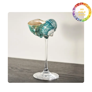 Verre à vin Turbo Shell | Article unique pour décoration et cadeau de restaurant/maison | Origine Vietnam - Product Image 5