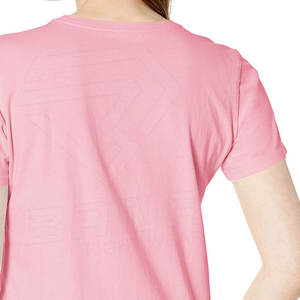 เสื้อยืดคอกลมผู้หญิง ผ้าโพลีเอสเตอร์คอตตอนคุณภาพพรีเมียม แขนสั้นใส่สบายสำหรับฤดูร้อน น้ำหนัก 220 กรัม แห้งเร็ว ระบายอากาศดี เป็นมิตรต่อสิ่งแวดล้อม ทรงยาว - Product Image 6