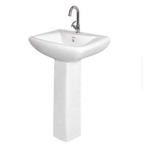 Worldwide Supplier Selling High Quality Made in India White Premium Ceramic Sanitary Ware Hand Wash <b>Basin</b> Sink Pedestal - Product Image 1