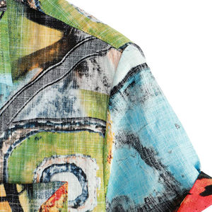 เสื้อเชิ้ตผ้าซาตินสไตล์ฮาวายสำหรับผู้ชายเสื้อเชิ้ตแขนสั้นพิมพ์ลายดอกไม้แขนสั้นสำหรับสวมใส่สบายในช่วงฤดูใบไม้ผลิและฤดูร้อน - Product Image 4