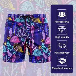 Custom Design Men's Swim Shorts Set Solid Pattern Print Beach <b>Trunks</b> Easy Dry Street Wear Latest Fashion Design - Product Image 1