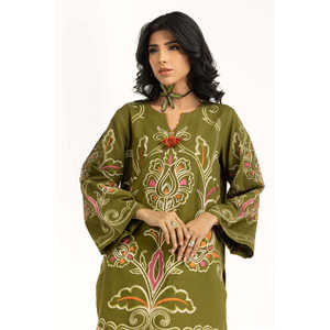 Conjunto de traje coordinado bordado Karandi para mujer IPST-55102 - Product Image 1