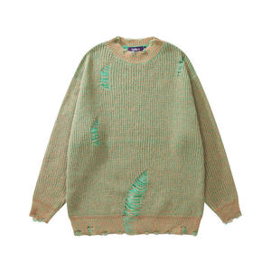 Suéter de Punto Personalizado Nuevo, Suéter Masculino con Bordado 3D, Suéter Jacquard, Jersey de Cuello Redondo, Suéter de Punto de Manga Larga para Hombre - Product Image 4