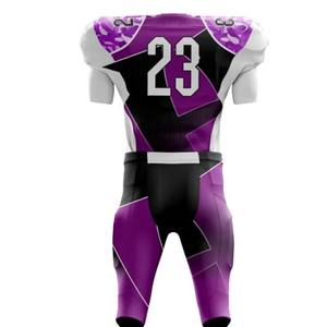 Uniforme de football américain de qualité supérieure pour adultes, vêtements de sport respirants avec caractéristiques de taille supérieure, ensembles techniques imprimés, style - Product Image 3