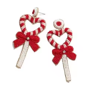 Pendientes bordados de nuevo diseño de lujo, anillos de oreja bordados de alta calidad, pendientes nupciales, joyería de moda para mujeres y niñas - Product Image 1