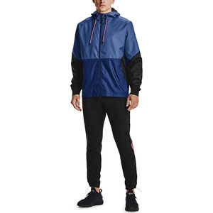 Chaqueta Cortavientos de Lona de Alta Calidad para Hombre, con Capucha, Cierre Frontal, Impermeable, Transpirable, Ecológica, Ligera, para Correr al Aire Libre - Product Image 5
