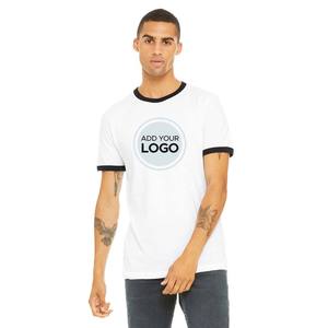 Next Level Ringer T-shirts à manches courtes pour hommes T-shirts à col rond décontracté Summer Ringer T-shirts - Product Image 6