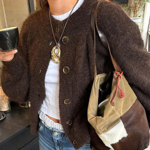 <span class=keywords><strong>Pull</strong></span> décontracté pour femme à manches longues, ouvert sur le devant, en tricot ample, cardigan, haut de <span class=keywords><strong>streetwear</strong></span> d'automne, manteau, <span class=keywords><strong>pull</strong></span> femme - Product Image 1