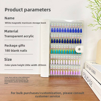 Nouveau catalogue de vernis gel 180 couleurs avec tableau de couleurs magnétique pour salon de manucure