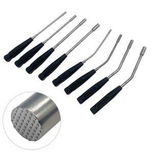 Pinza para injerto óseo de plataforma tibial Bone Hammer, 26 cm, multidiámetro, recta y curva, instrumento ortopédico CE Narham Enterprises - Product Image 6