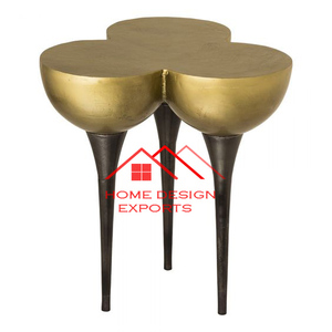 Table d'appoint en métal finition dorée, fabrication artisanale, luxe moderne, meubles décoratifs pour la maison, salon, bureau, décoration de meubles - Product Image 6
