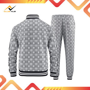 <b>Men's</b> Custom Logo Full-Zip <b>Long</b> Sleeve Solid Formal Breathable Quick Dry Winter Sports Track <b>Jackets</b> & Sweatsuit - Product Image 3